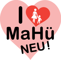 Herz mit Schriftzug "I love Mahü Neu!"